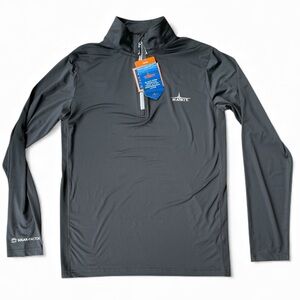Men's Habit Black Fork Mountain Trail 1/4 Zip Performance Layer Size Medium